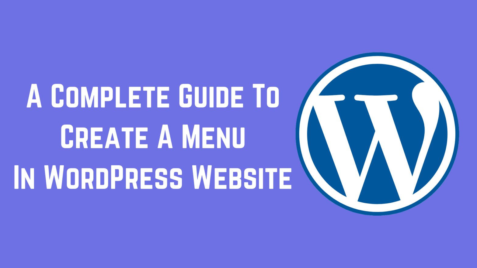 wordpress menu guide
